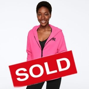 SOLD NWT VS PINK  REVERSIBLE SHERPA LINED FULL-ZIP